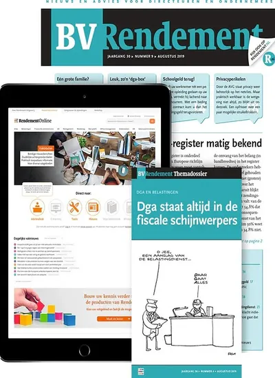 Cover van BV Rendement Professional+