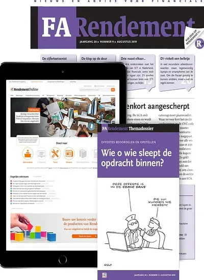 Cover van FA Rendement Professional+
